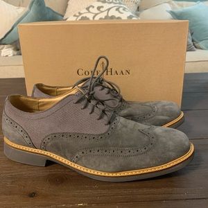 Cole Haan Great Jones Wingtip Dark Gull Grey 10M